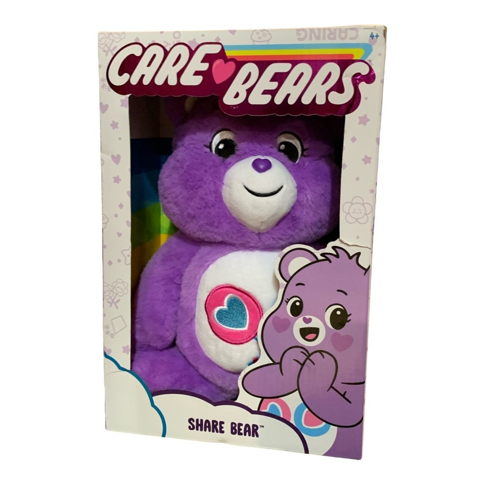 Care Bears 14" Cozy Share Bear Plush 2021 Stuffed Animal New In Box Toy Gift